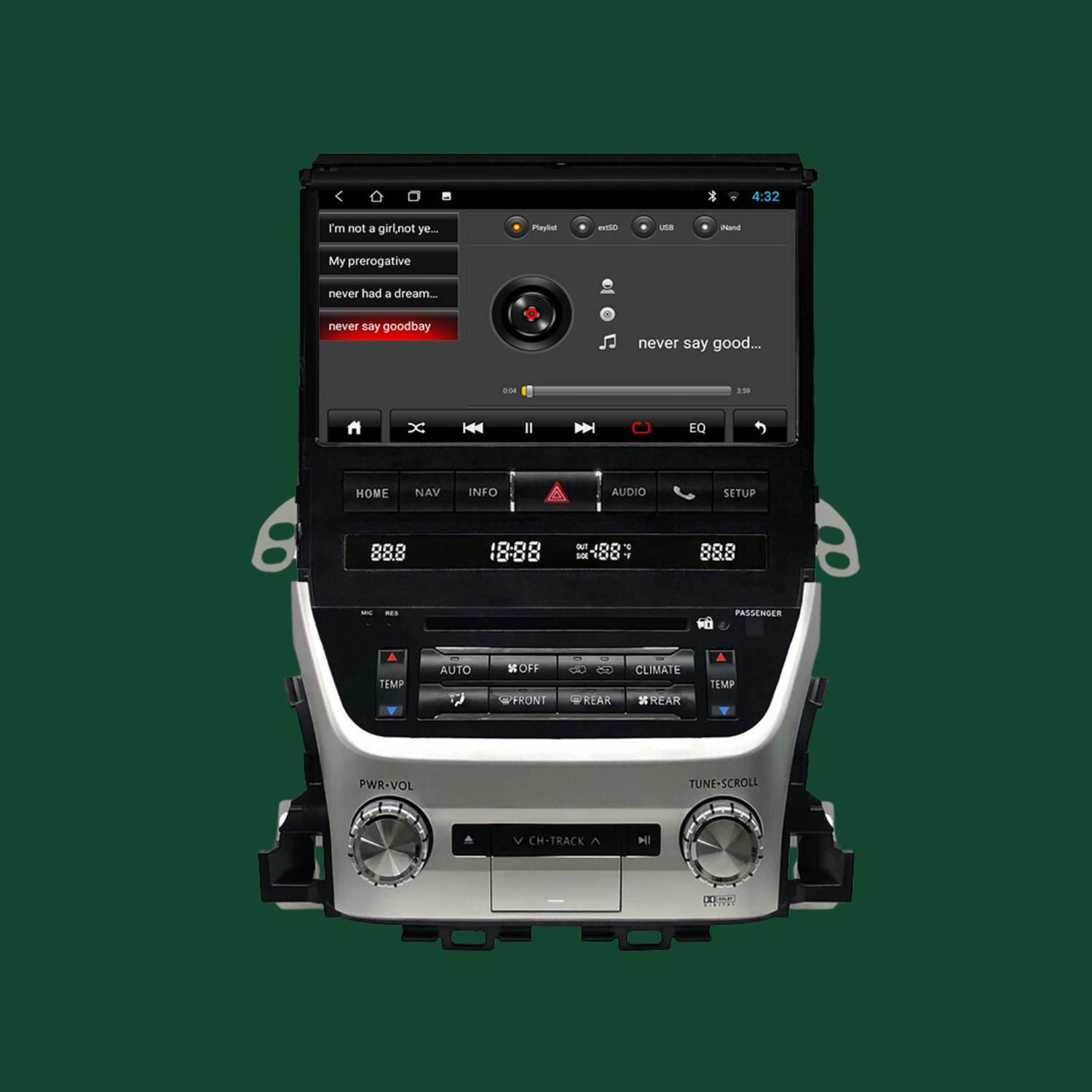 Head Unit Kit For 2016-2021 Toyota Land Cruiser 200 Series
