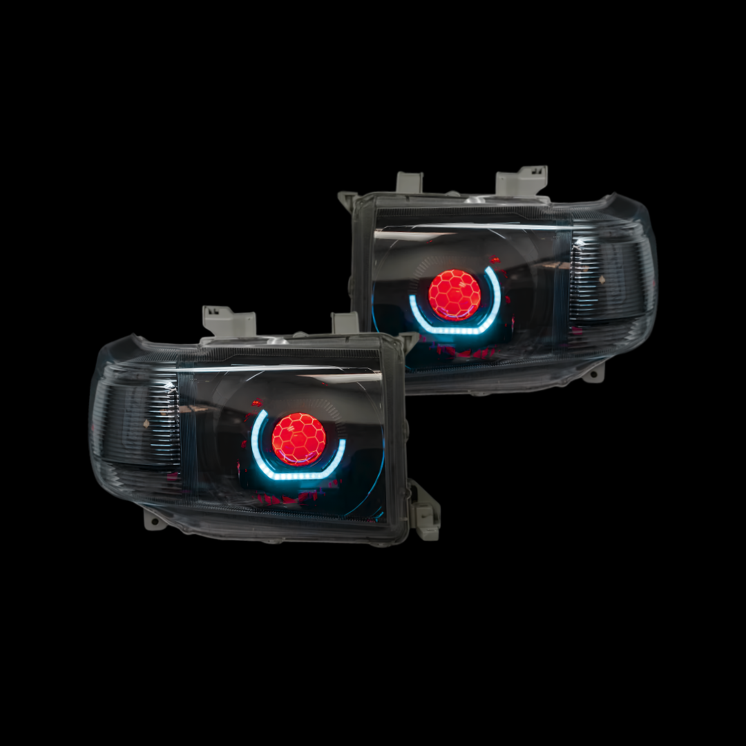 LED Angry Eye Headlight Set For 2007-2023 Toyota Land Cruiser 70 Series