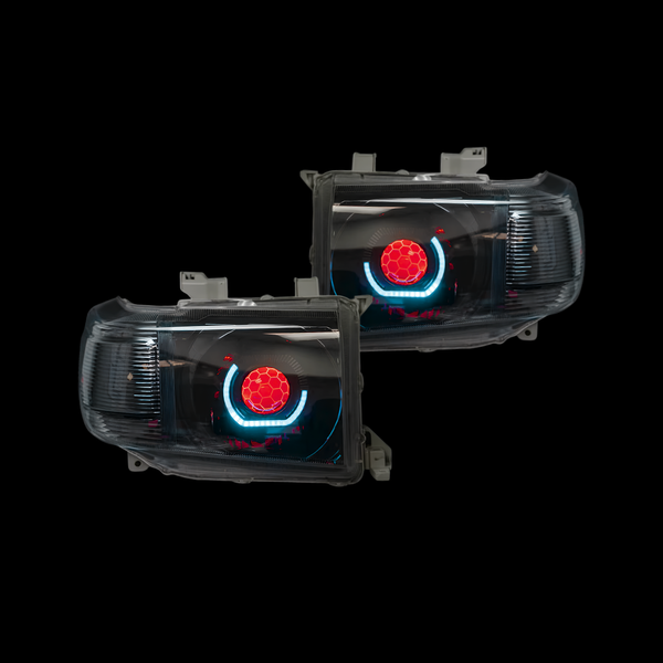 LED Angry Eye Headlight Set For 2007-2023 Toyota Land Cruiser 70 Series